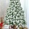 4 Ft Snow Flocked Artificial Christmas Tree with Hinged Branches and Metal Stand